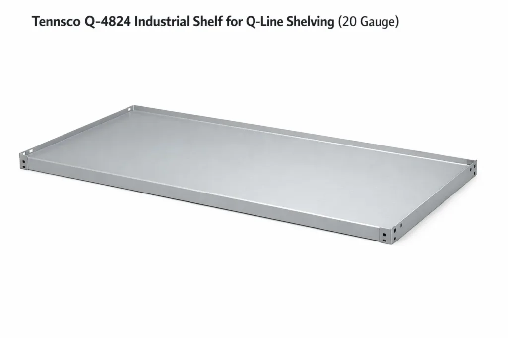 Tennsco Q-4824 Industrial Shelf for Q-Line Shelving (20 Gauge)