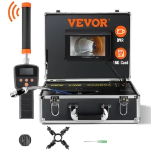 VEVOR Sewer Camera with 512Hz Locator, 131 ft/40 m, 7"