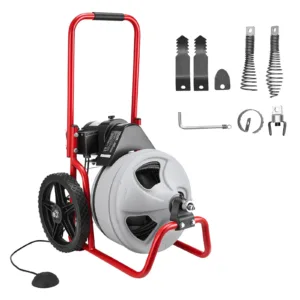 VEVOR Drain Cleaner Machine 75 FT x 3/8 Inch