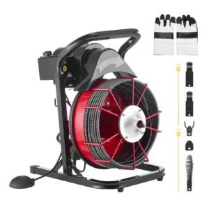 VEVOR Drain Cleaner Machine 75 FT x 1/2 Inch