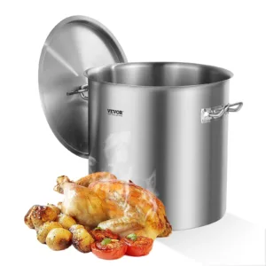 VEVOR Stainless Steel Stockpot, 53 Quart Large Cooking Pots