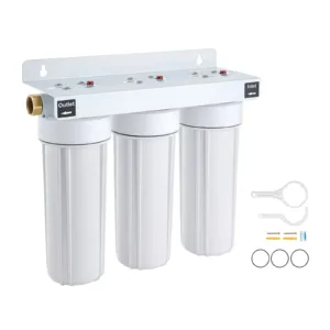 VEVOR PRS101-BSSL RV Water Filter System, 5-Micron 3 Stage
