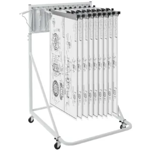 VEVOR TFLT055 Mobile Blueprint Storage Rack