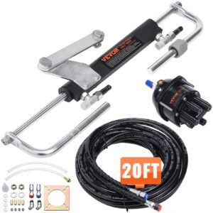 VEVOR HSX-90HP Hydraulic Outboard Steering Kit, 90HP