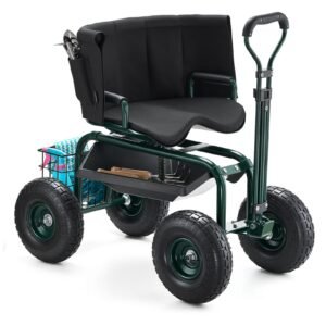 VEVOR TC4502F Garden Seat with Wheels